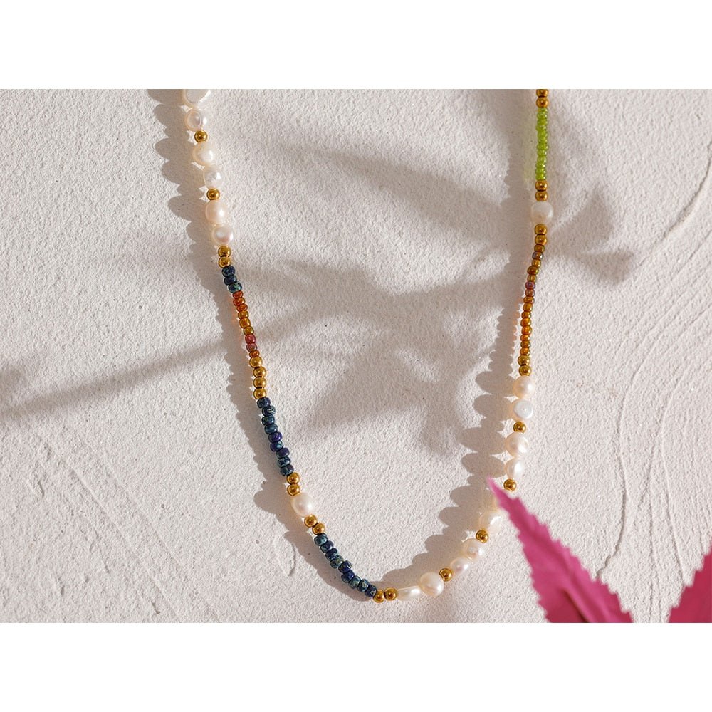 Natural Freshwater Pearls Measly Bead Necklace