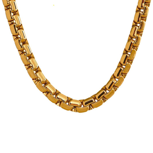 Texture 18K Gold Plated Necklace